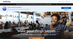 Desktop Screenshot of justgiving.com